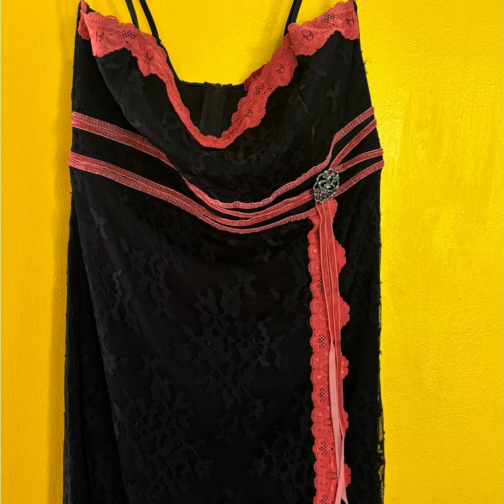 Ruby Rox Black Dress with Pink Label